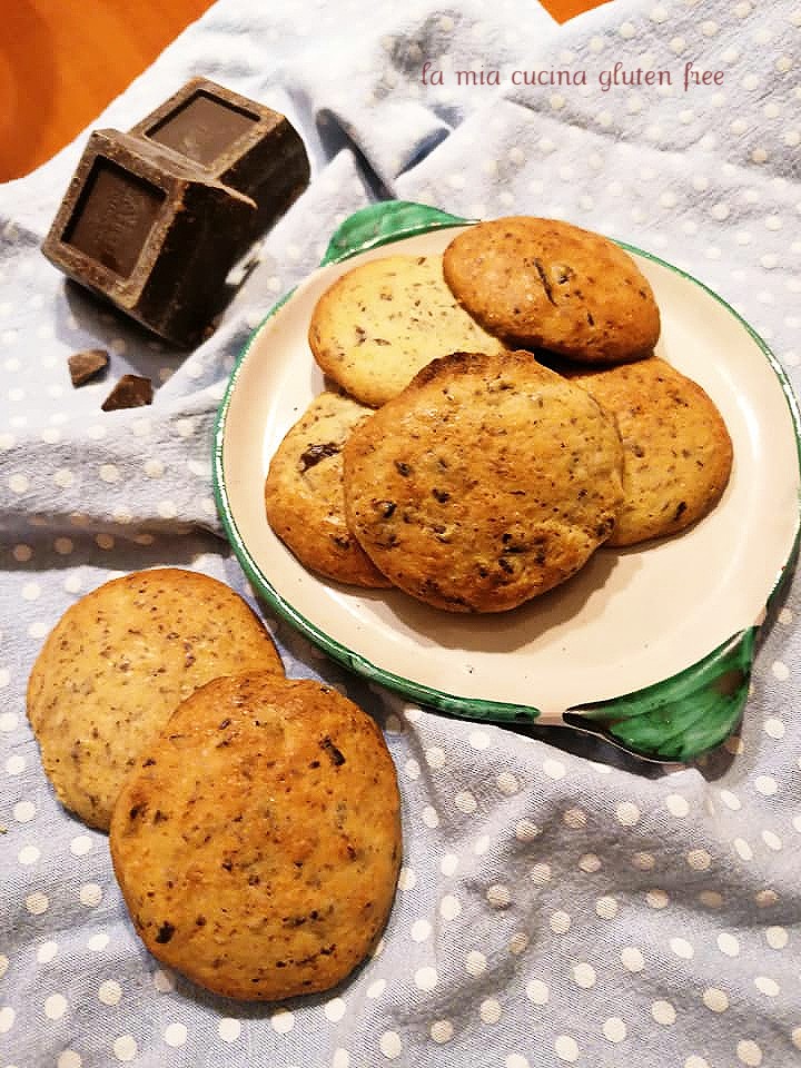 cookies senza glutine con cioccolato