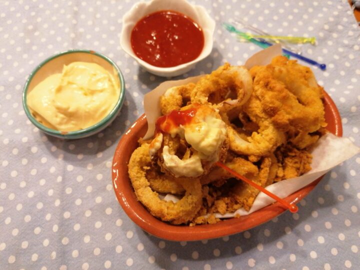 calamari fritti con friggitrice ad aria senza glutine