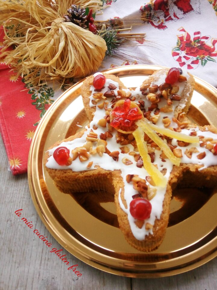 torta stella di Natale senza glutine con pisto napoletano