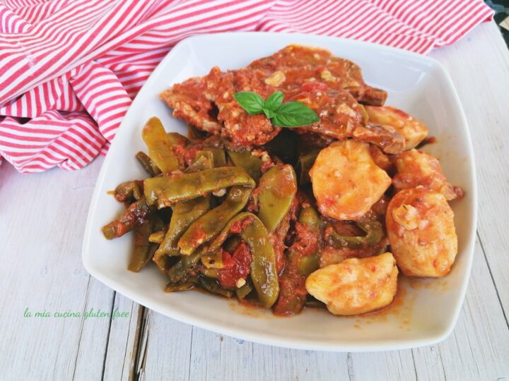 Taccole al pomodoro con patate