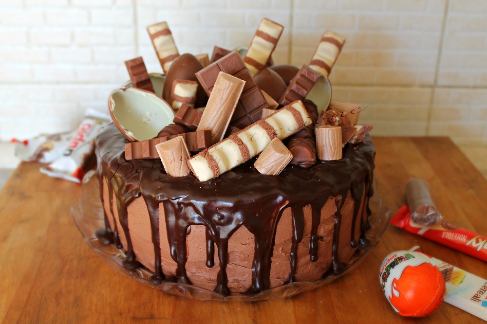 Torta kinder  Torte, Torte di compleanno, Torta al cioccolato