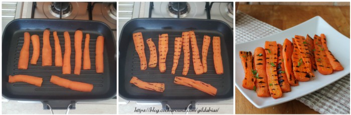 carote arrostite padella leggera