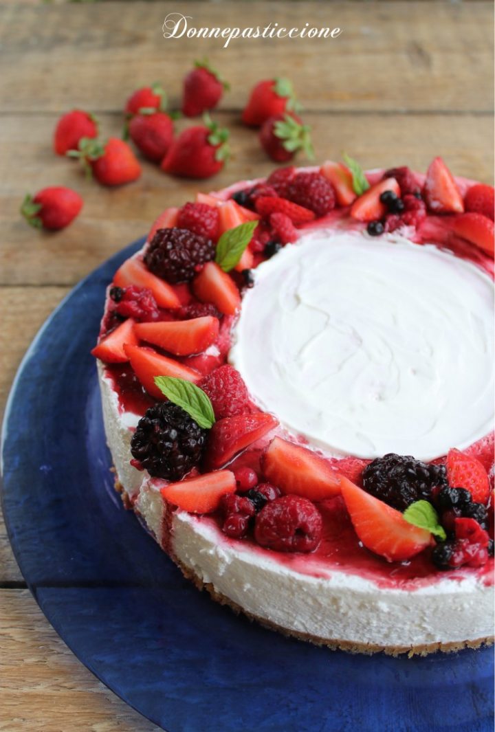 torta fredda allo yogurt senza cottura