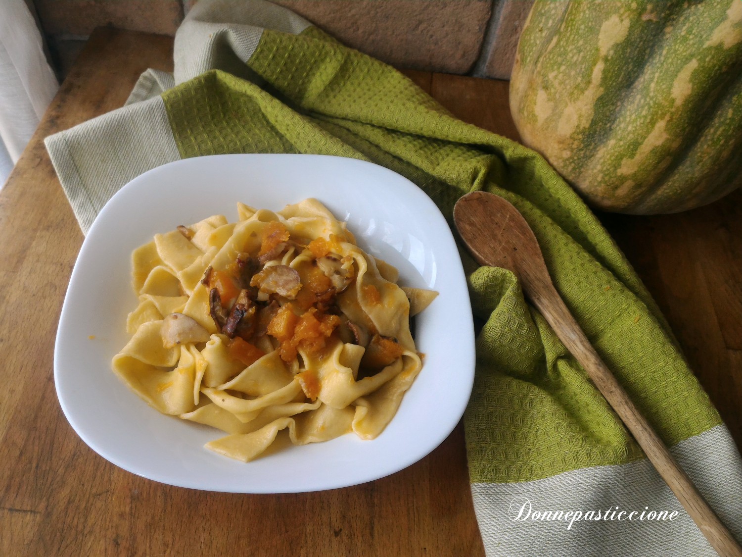 Pappardelle Con Porcini Zucca E Pancetta Donnepasticcione