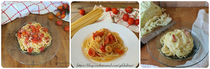 spaghetti con pomodorini e feta