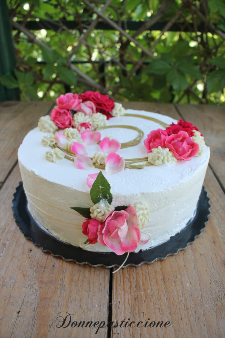 flower cake al pistacchio e mascarpone