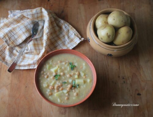 Zuppa di ceci e patate cremosa