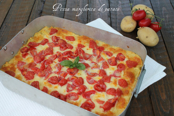 pizza morbida di patate e pomodorini
