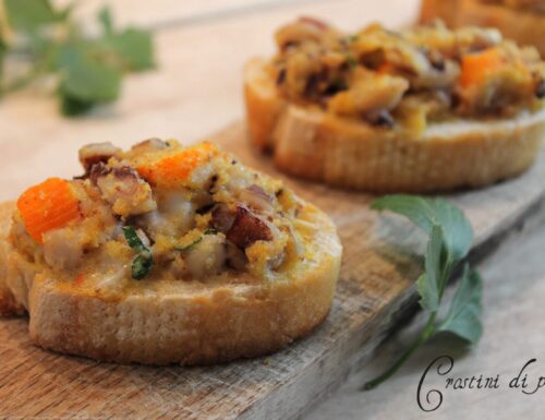 Crostini di pesce veloci