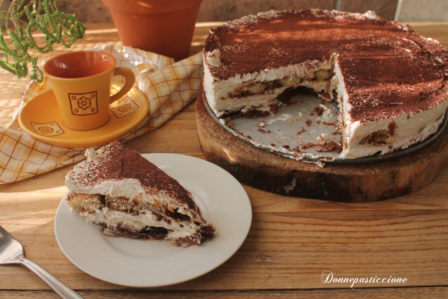 cheesecake tiramisù senza gelatina