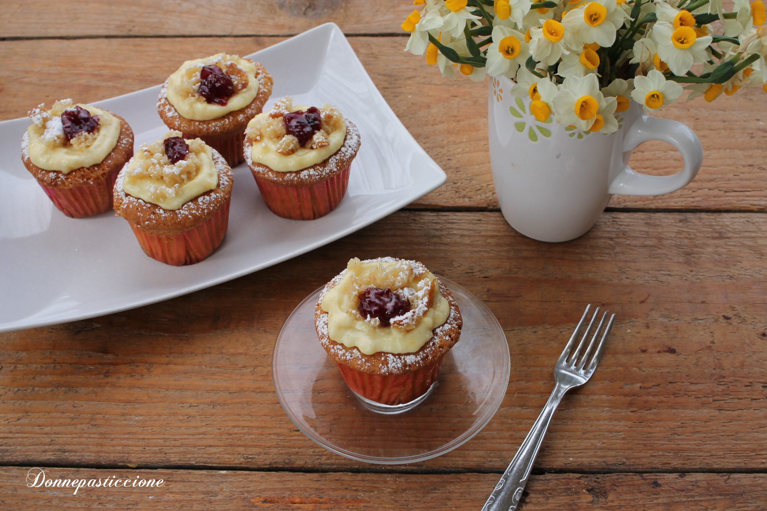 muffin mimosa alla crema