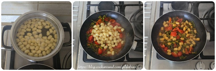 gnocchi con asparagi e pomodorini