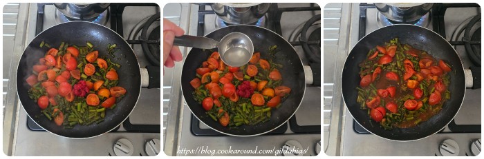 gnocchi con asparagi e pomodorini