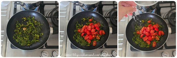 gnocchi con asparagi e pomodorini