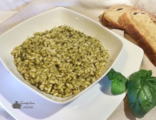 risotto agli spinaci e fontina