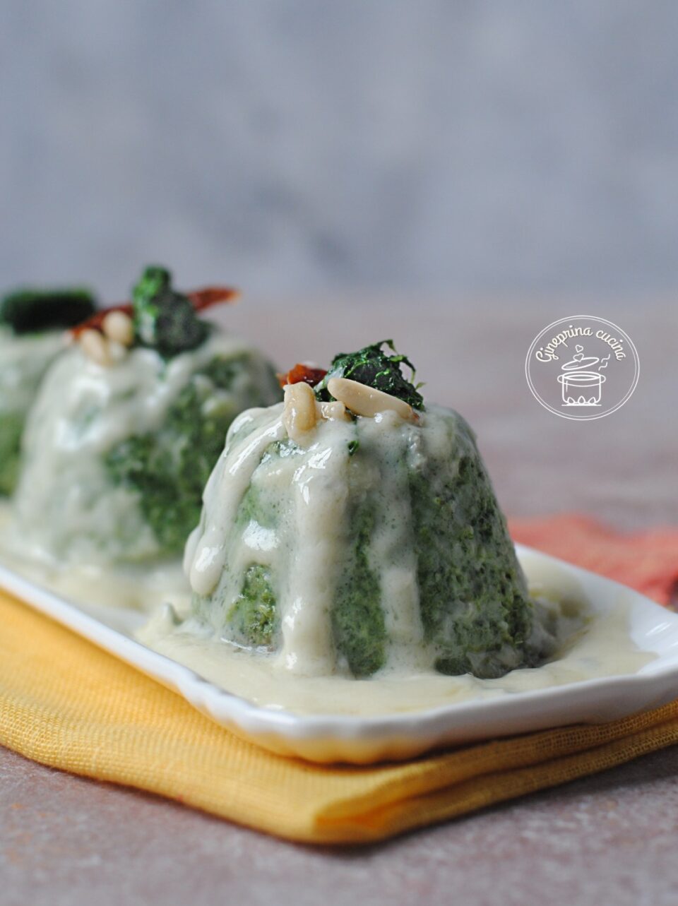 Flan Di Spinaci Con Crema Al Gorgonzola - Gineprina Cucina