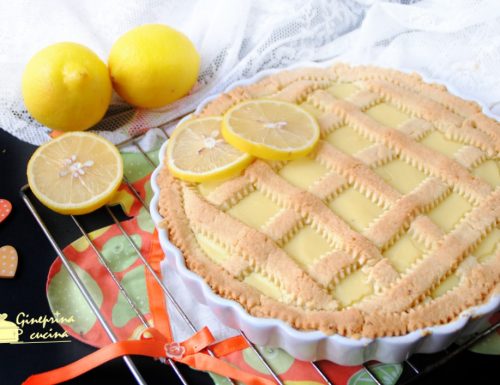 crostata con crema al limone