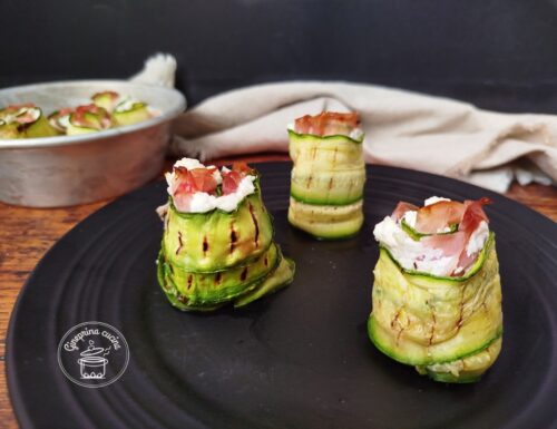 involtini di zucchine con ricotta e prosciutto