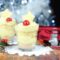 bicchierini con pandoro e crema pasticcera al kefir di latte