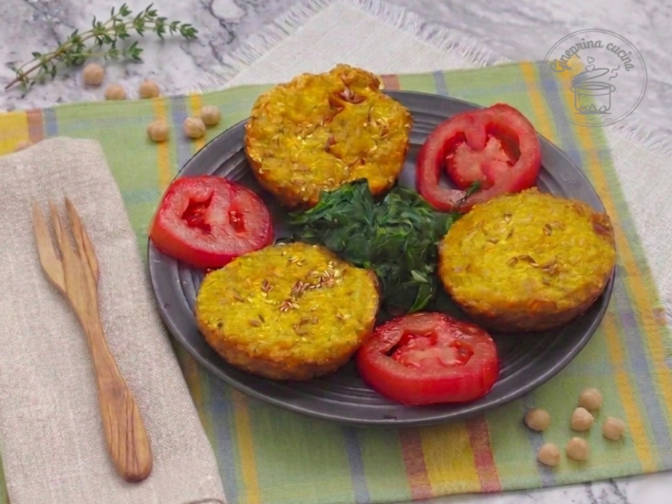 medaglioni di ceci e quinoa