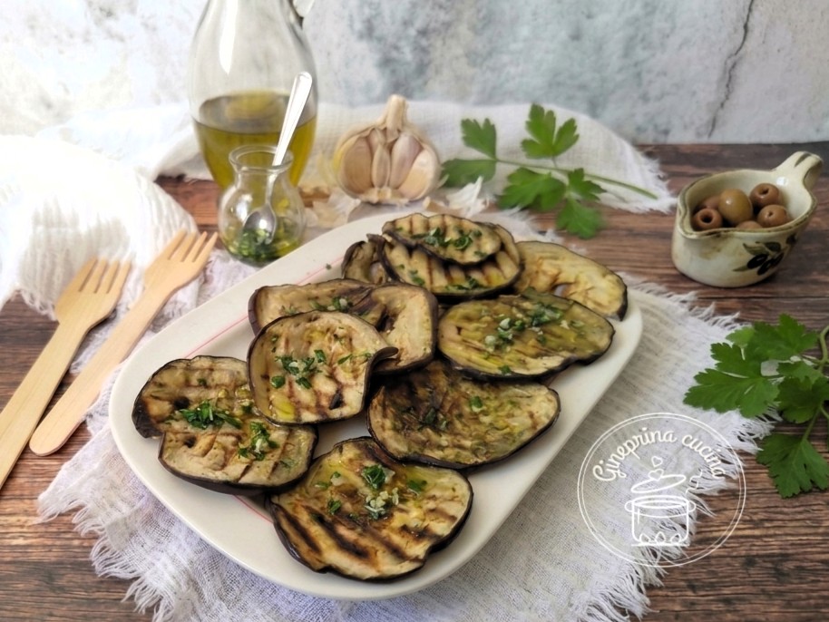 melanzane grigliate e condite