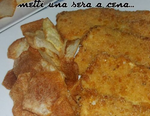fish and chips ( pesce fritto croccante con patatine )