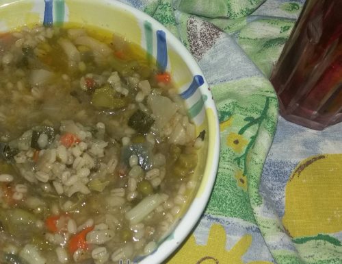 zuppa d’orzo e verdure, ipocalorica