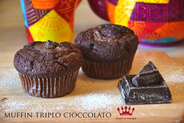 Muffin triplo cioccolato