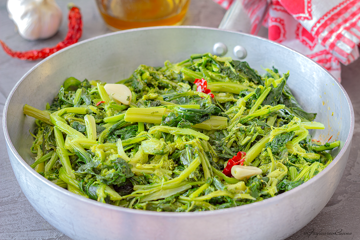 Cime di rapa in padella