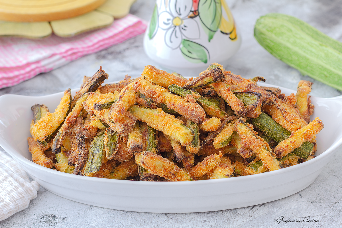 zucchine in pastella al forno senza uova