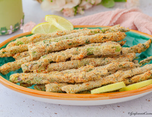 Asparagi panati in friggitrice ad aria