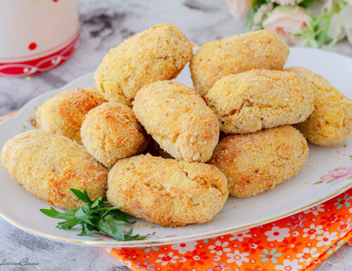 Crocchette di tonno patate e ceci in friggitrice ad aria