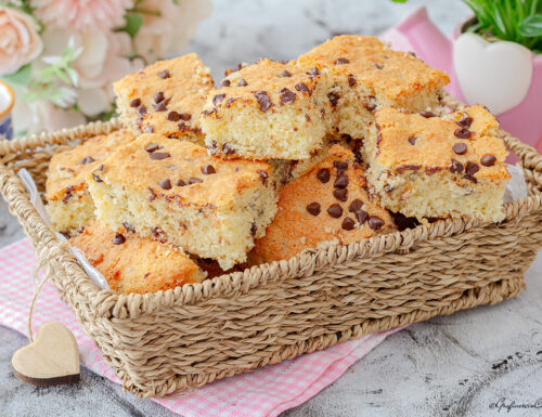 Dolcetti veloci cocco e gocce di cioccolato