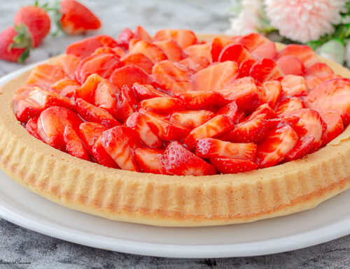 Torta fragole e gelatina