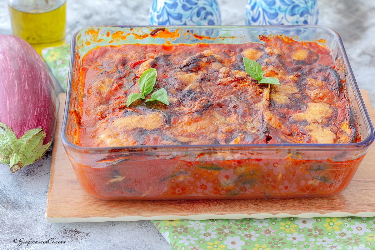 Parmigiana di melanzane in friggitrice ad aria