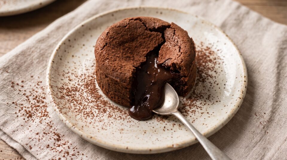 Tortino al cioccolato dal Cuore Morbido in Friggitrice ad Aria (In 10 Minuti!)