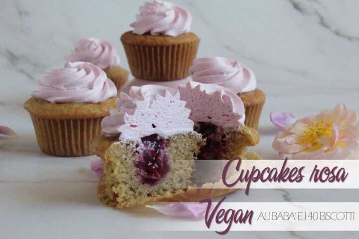 Cupcakes rosa vegan