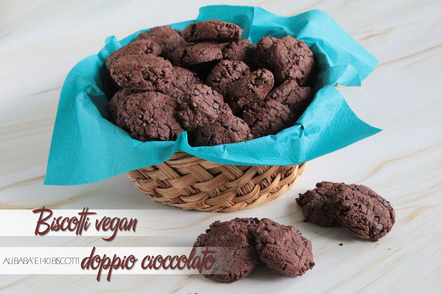 Biscotti doppio cioccolato vegan