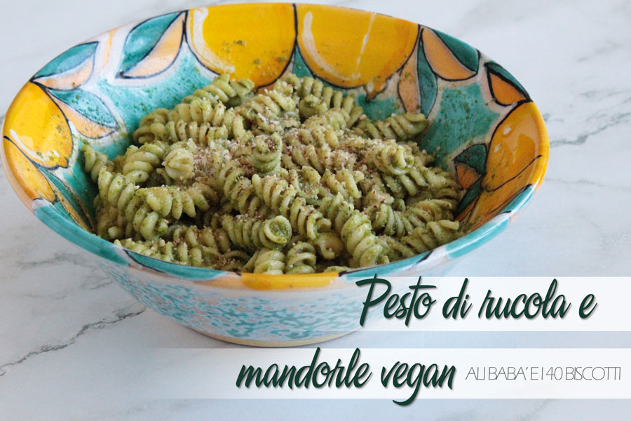 Pesto vegan di rucola e mandorle