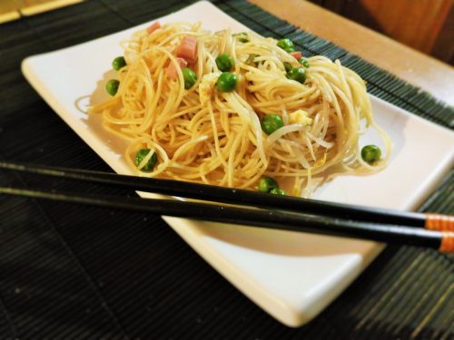 Spaghetti di riso alla Cantonese – Cantonese rice noodles