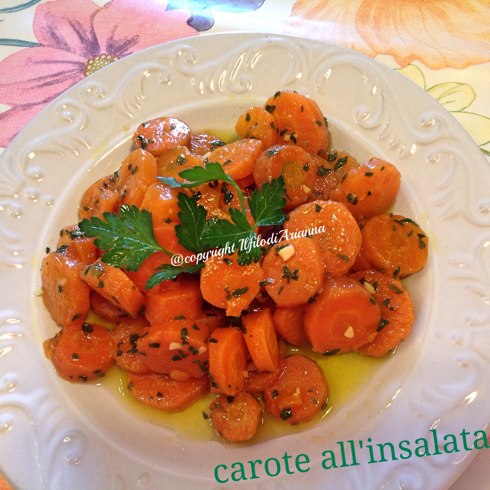 carote all'insalata in agrodolce