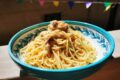Spaghetti bio con crema di cavolfiori e lonza