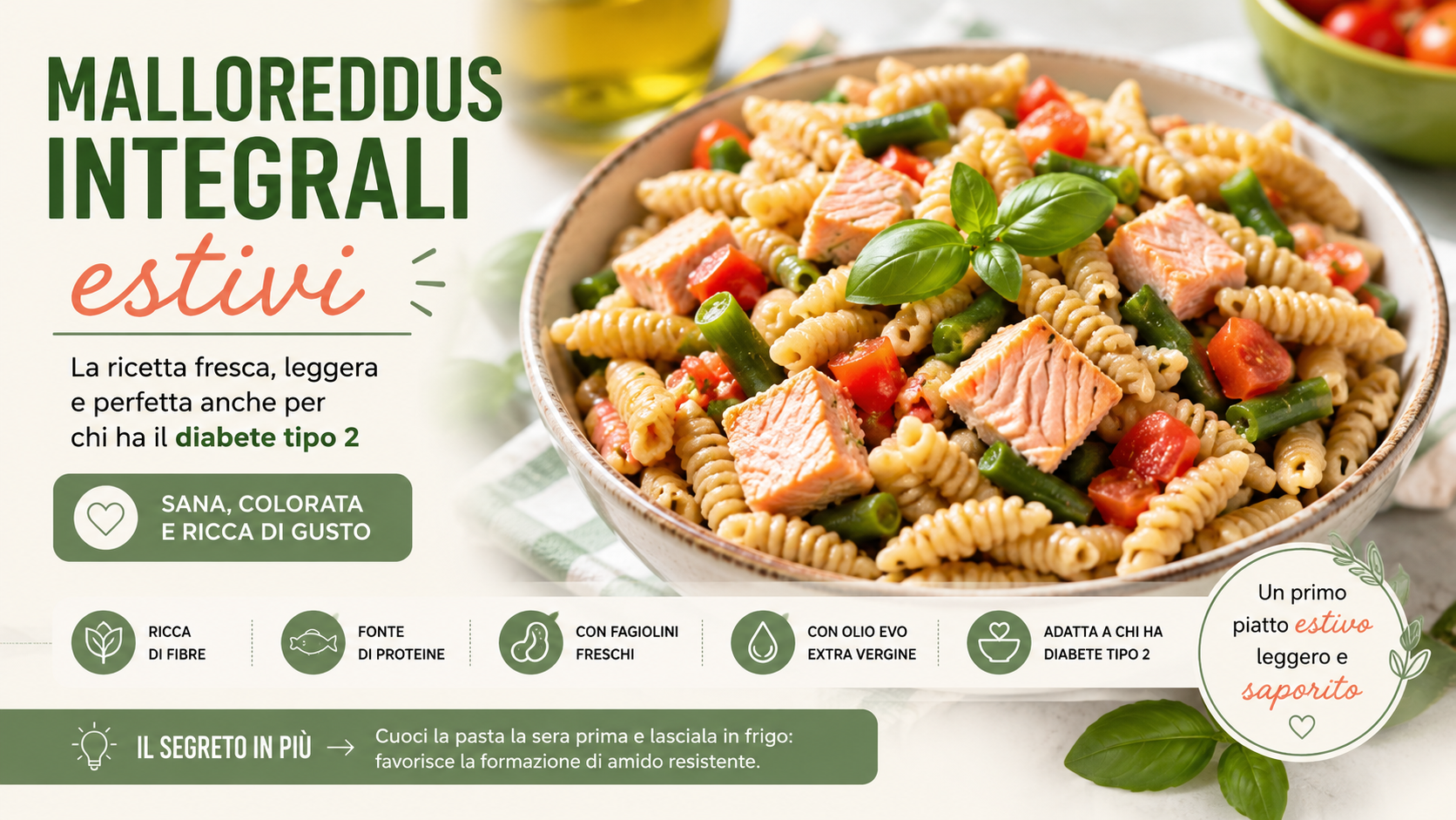 malloreddus integrali estivi