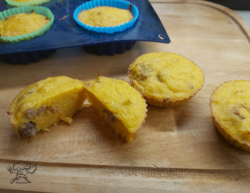 Muffin zucca e salsiccia