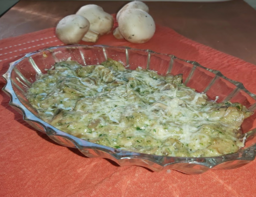 Funghi champignon trifolati al parmigiano