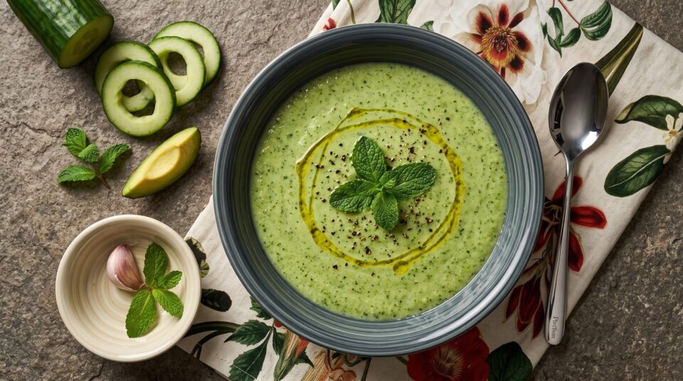 Gazpacho keto al cetriolo