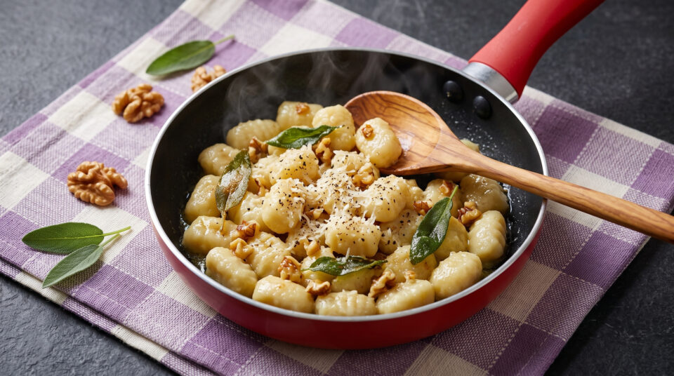 gnocchi di ricotta con farina di mandorle 