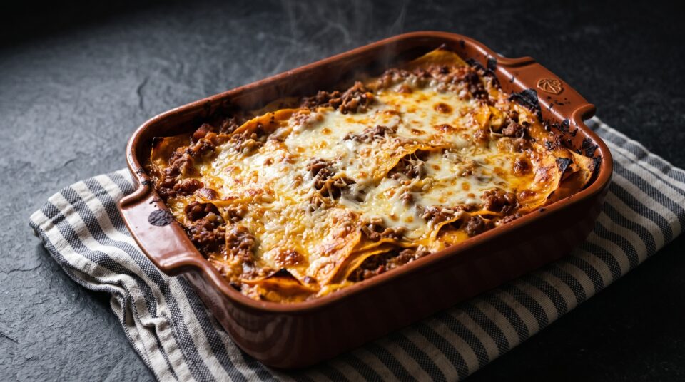 lasagne di zucca e ragù bolognese