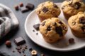 Muffin keto alle nocciole e cioccolato fondente: golosi e soffici