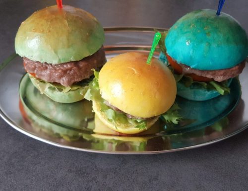 Panini colorati per Hamburger  Bimby
